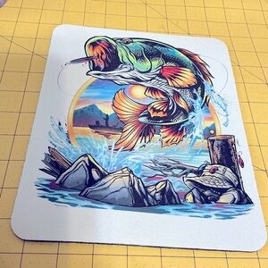 Hand pressed Sublimation Mouse Pad, Brand New!
